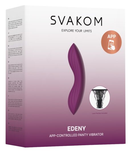 SVAKOM Edeny Vibrator cu chilot din dantelă 11 moduri și control prin aplicație