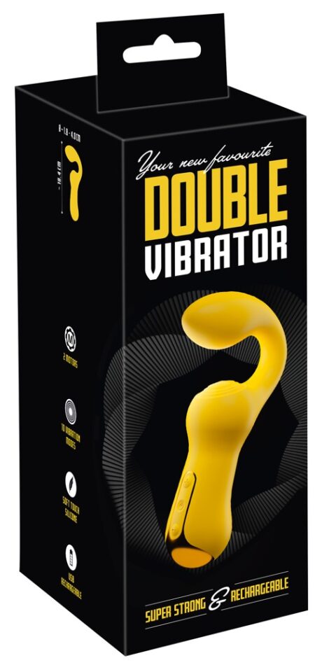 Your New Favorite Special Vibrator cu Dublă Stimulare, 10 Moduri, Galben