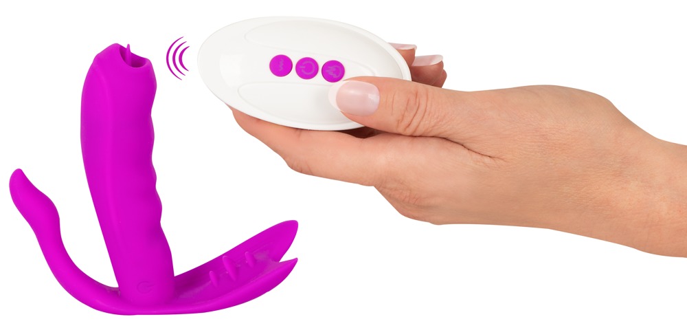 Vibrator Javida Licking Panty cu Stimulare Triplă și Telecomandă - imagine 8