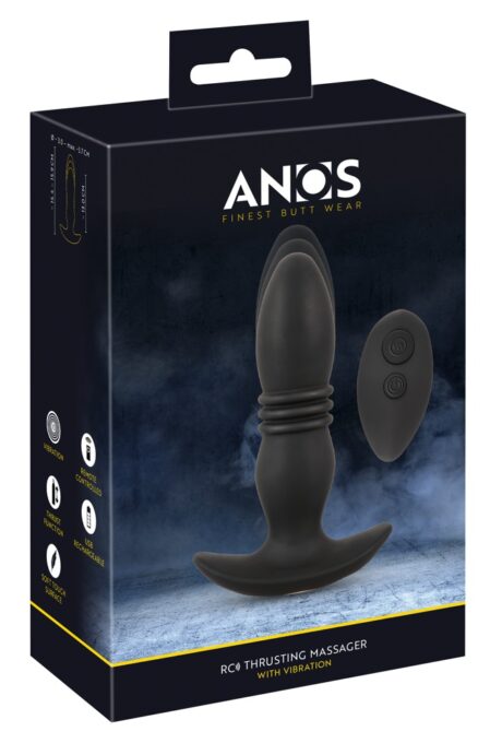 Plug Anal ANOS Thrusting cu Vibrații și Telecomandă