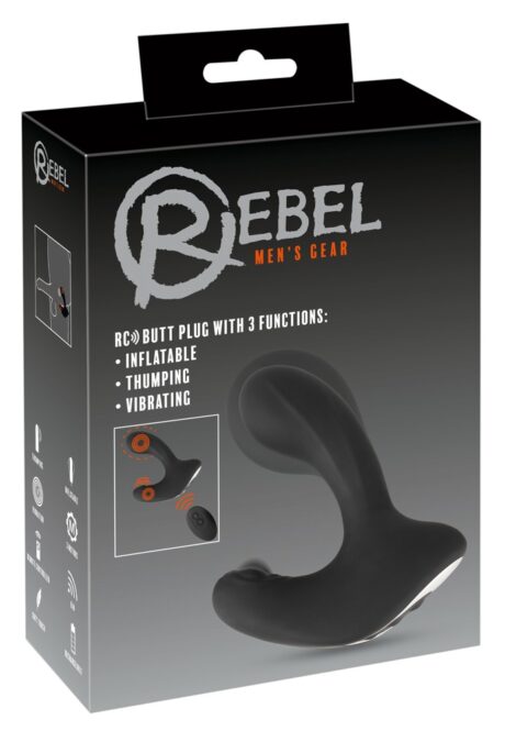 Plug Anal Gonflabil Rebel cu 3 Funcții și Telecomandă