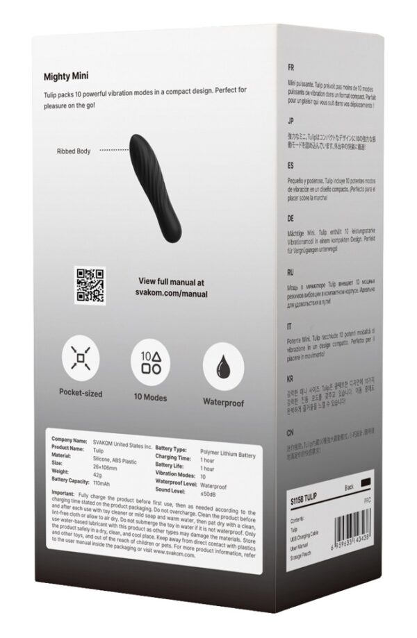 Mini vibrator reîncărcabil Tulip - imagine 6