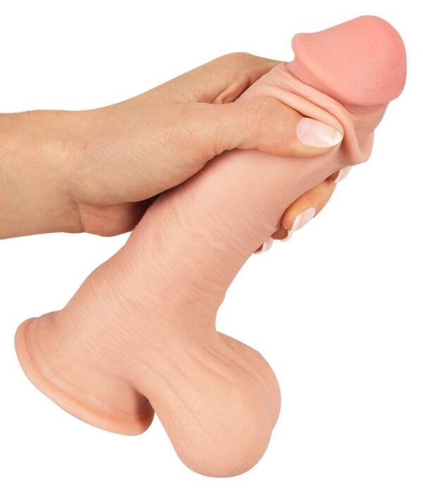Dildo realist cu suprafață mobilă și ventuză 18,7 cm - imagine 16