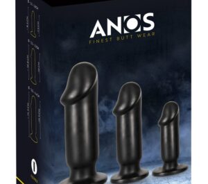 ANOS Butt Plug Training Kit Set 3 Dopuri Anale cu Ventuză