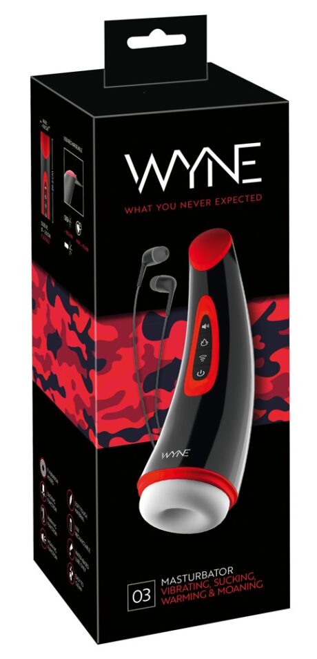 Masturbator Automat WYNE 03 cu Vacuum, Încălzire și Vibrații