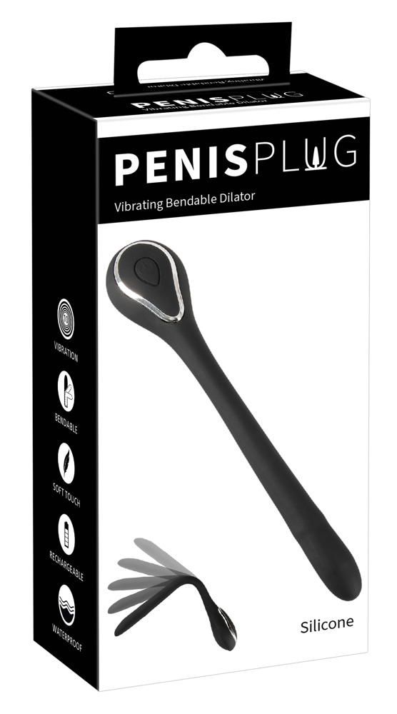 Penisplug Vibrant Bendable Dilatator Uretral Vibrator Reîncărcabil
