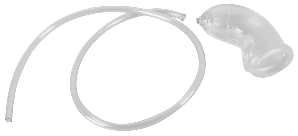 Piss Play Manșon Transparent pentru Penis cu Tub 80 cm - imagine 4