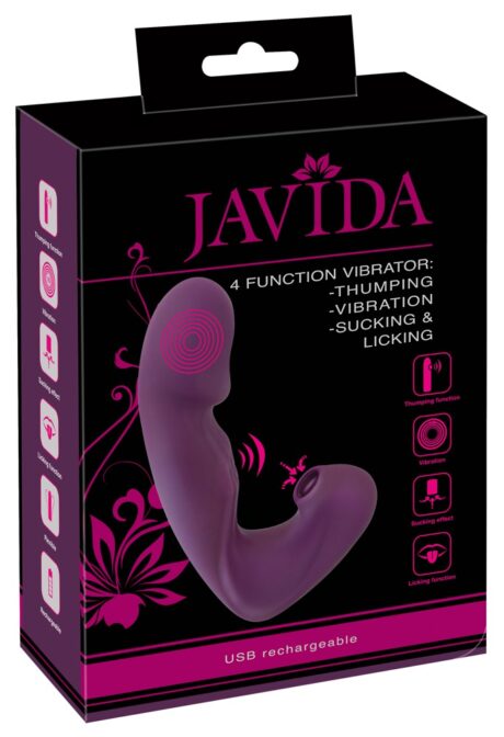 Vibrator Javida 4 Funcții cu Stimulare Duală
