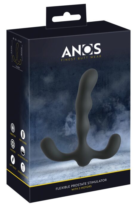 Plug Anal ANOS pentru Prostată cu 3 Motoare – 7 Moduri de Vibrație