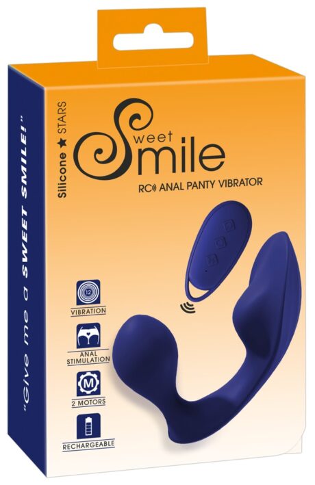 Vibrator Anal pentru Chilot Sweet Smile RC cu Telecomandă – 12 Moduri