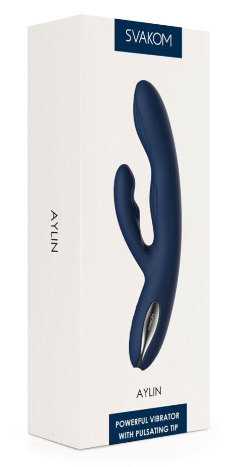 SVAKOM Aylin Vibrator rabbit cu pulsații pentru punctul G și clitoris 5 moduri