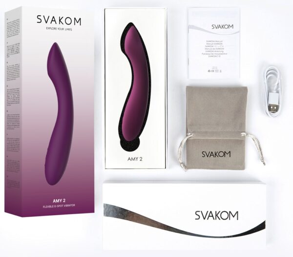 Amy 2 Vibrator SVAKOM pentru G-Spot și Clitoris cu 5 Moduri - imagine 6