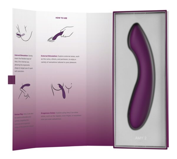 Amy 2 Vibrator SVAKOM pentru G-Spot și Clitoris cu 5 Moduri - imagine 8