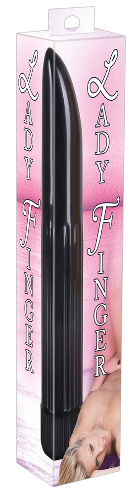 Vibrator Lady Finger Negru – Compact și Curbat