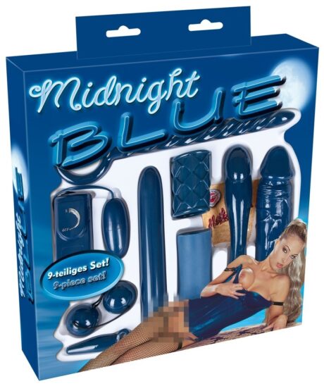 MMidnight Set Jucării pentru Adulți 9 Piese, Albastru