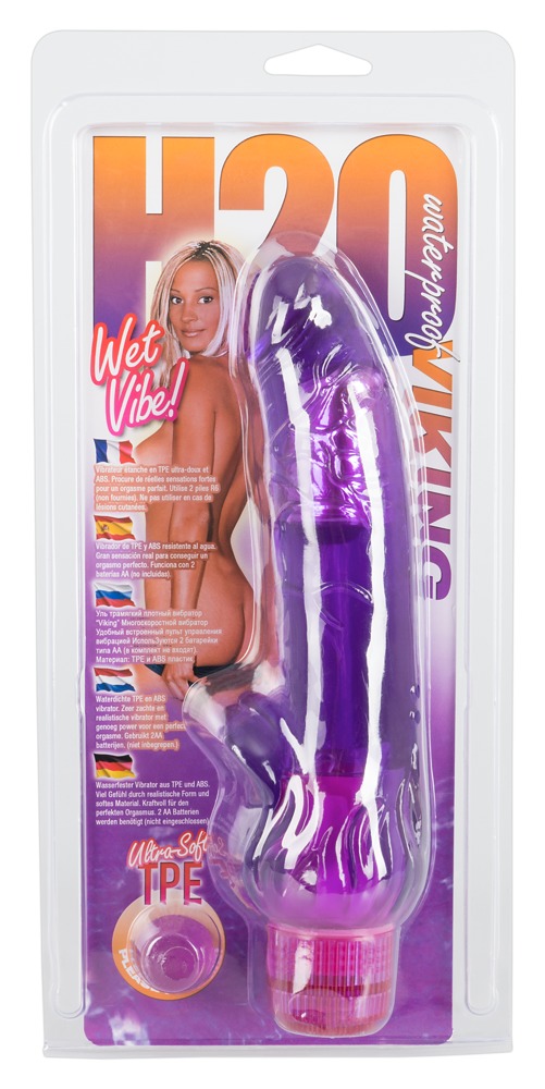 H2O Viking Wet Vibe Vibrator Realist cu Vibrații Reglabile