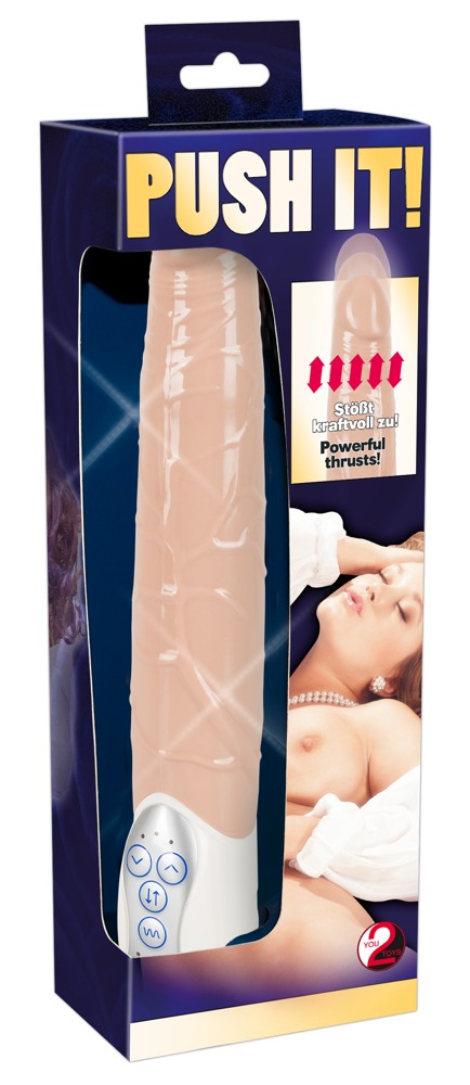 Vibrator Push It! cu Mișcare Thrusting – 7 Moduri de Vibrație