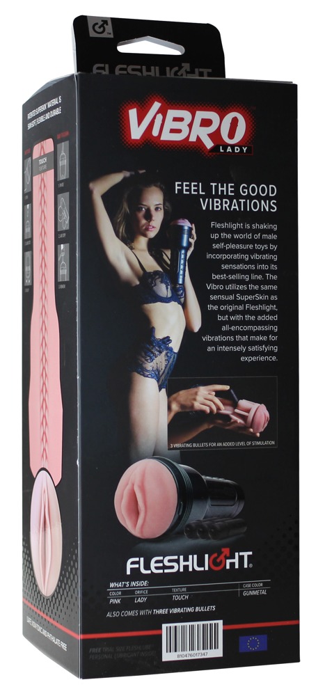 Vibro Lady Touch Roz Masturbator cu Vibrații Real Feel Super Skin - imagine 5