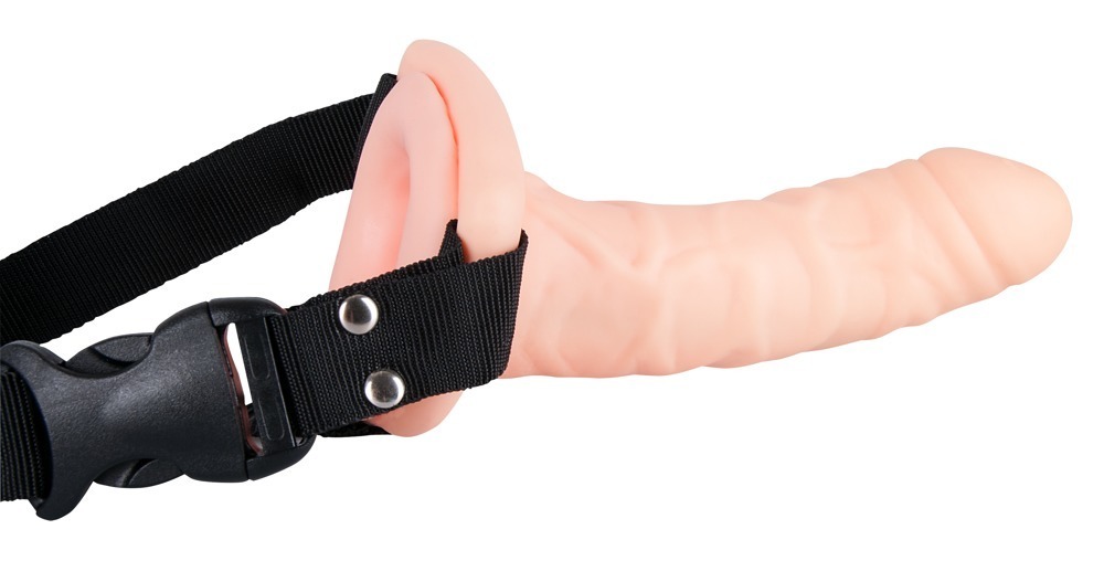 Curea-on Easy Rider Dildo Strap-On Vibrator Gol la Interior cu Telecomandă - imagine 6