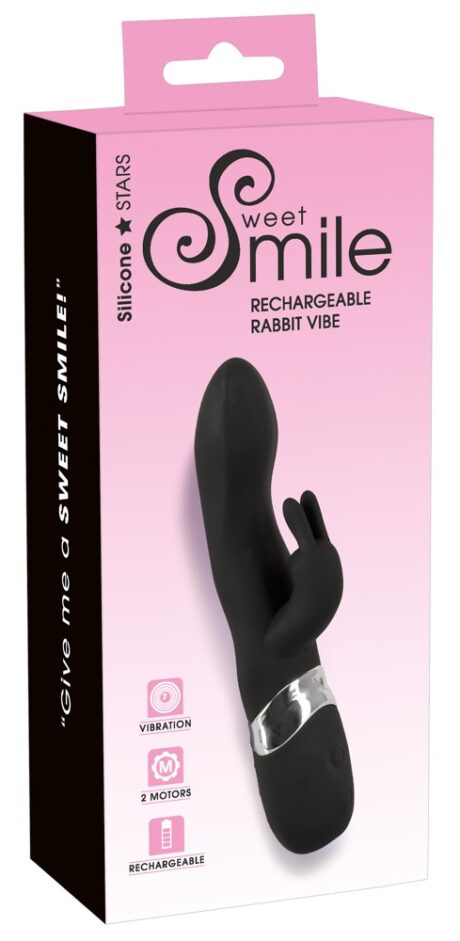 Vibrator Rabbit Sweet Smile Reîncărcabil cu 2 Motoare