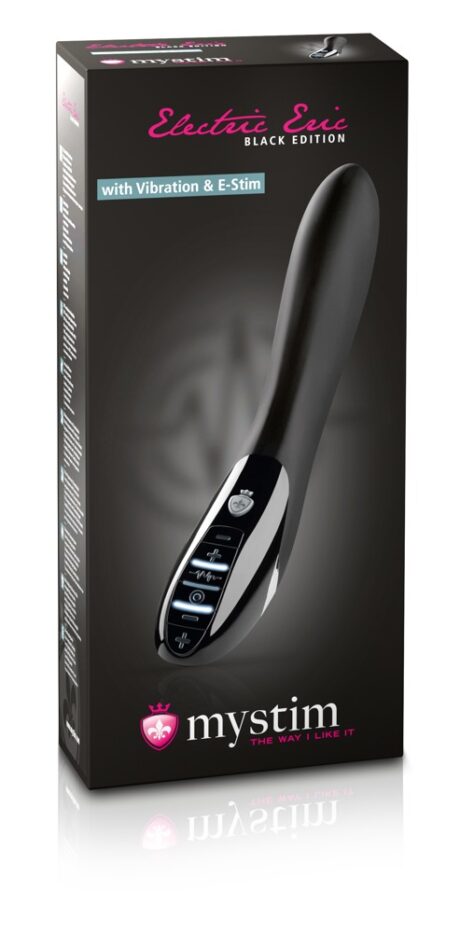 Mystim Electric Eric Black Edition Vibrator cu Electrostimulare E-Stim și Vibrații, Negru