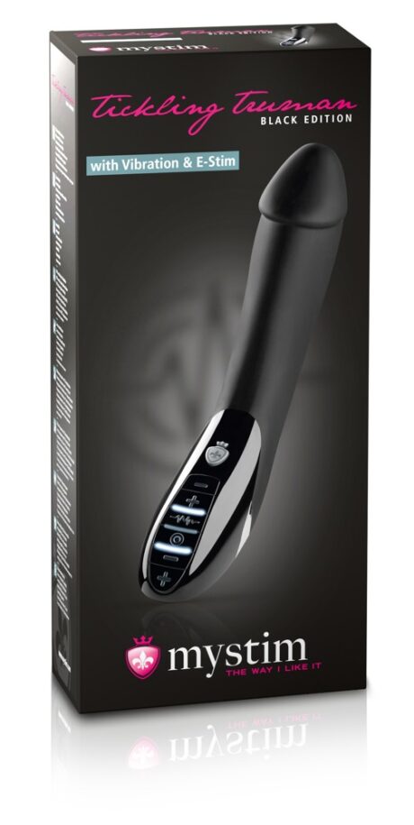 Mystim Tickling Truman Black Edition Vibrator cu Electrostimulare E-Stim, Negru