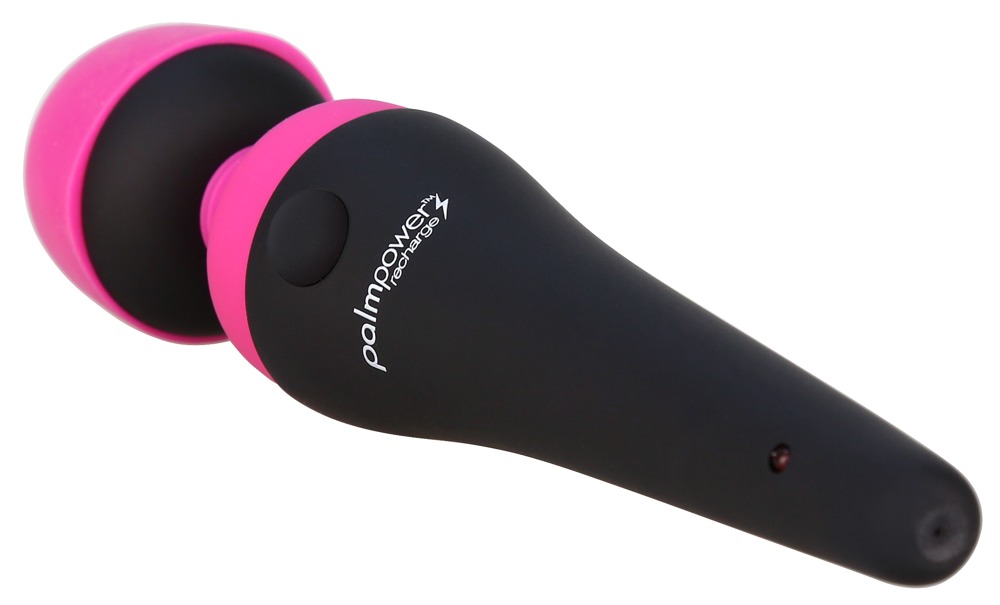 Palmpower Recharge Roz Vibrator Wand cu 2 Niveluri de Vibrație - imagine 5