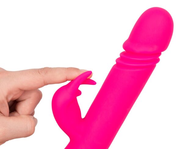 Vibrator Rabbit reîncărcabil cu funcție thrust - imagine 5