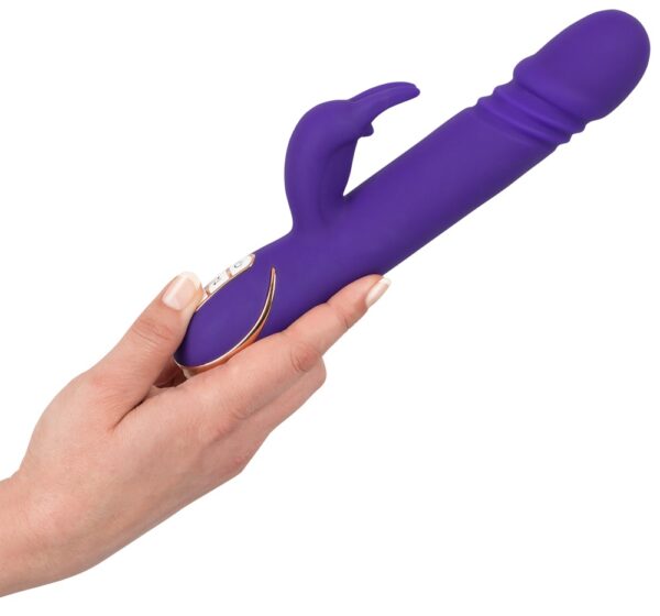 Vibrator Rabbit reîncărcabil cu funcție thrust - imagine 14