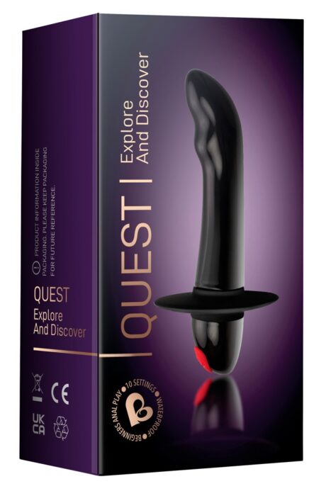 Rocks Off Quest Vibrator de Prostată Negru cu 10 Moduri de Vibrație