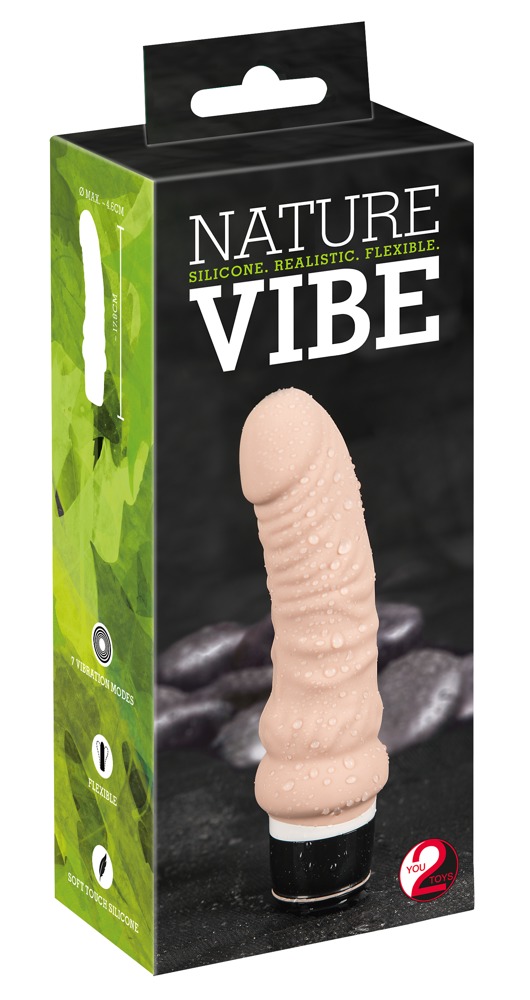 Nature Vibe Vibrator Realist 17,8 cm cu 7 Moduri de Vibrații