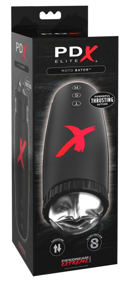 PDX Elite Moto Bator Masturbator Automat cu Vacuum și Funcție Thrusting