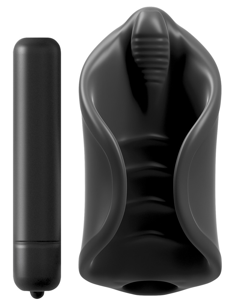 PDX Elite Vibrant Silicon Manșon Masturbator cu Vibrații - imagine 3