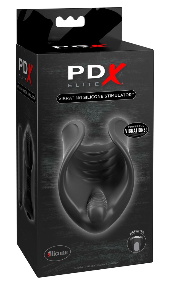 PDX Elite Vibrant Silicon Manșon Masturbator cu Vibrații