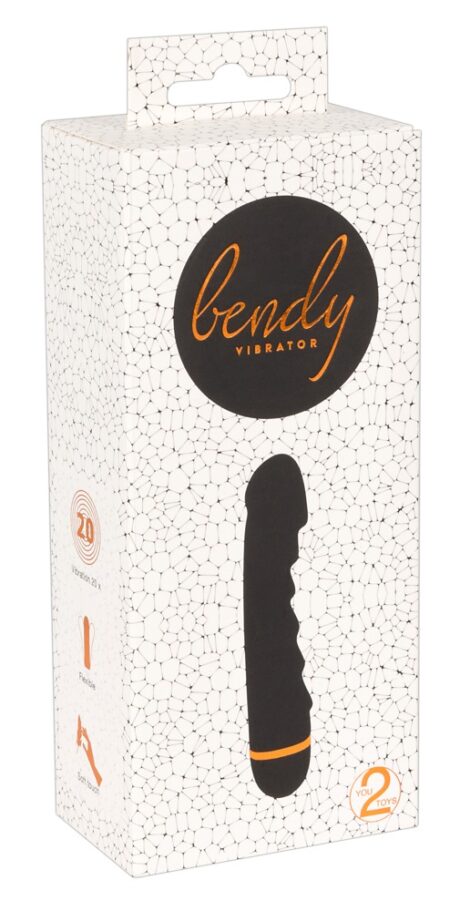Vibrator Flexibil Bendy Ripple Negru – 20 Moduri de Vibrație