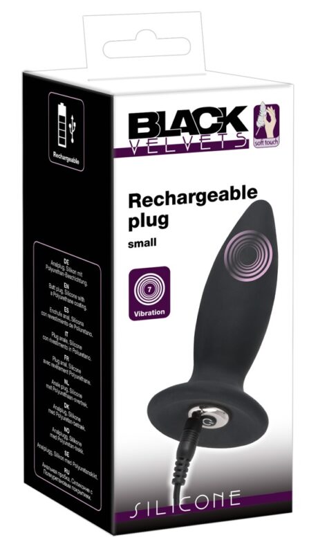 Plug Anal Vibrant Black Velvets Recharge S – 7 Moduri
