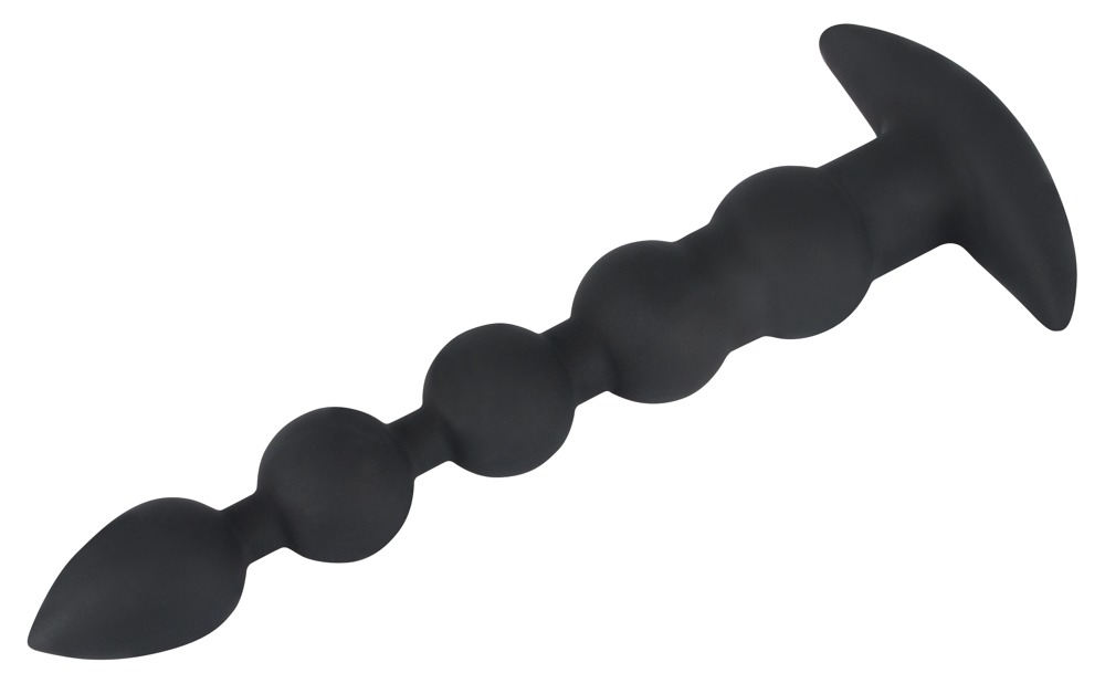 Velvets Rechargeable Bea Negru Mărgele Anale cu Vibrații 7 Moduri - imagine 3