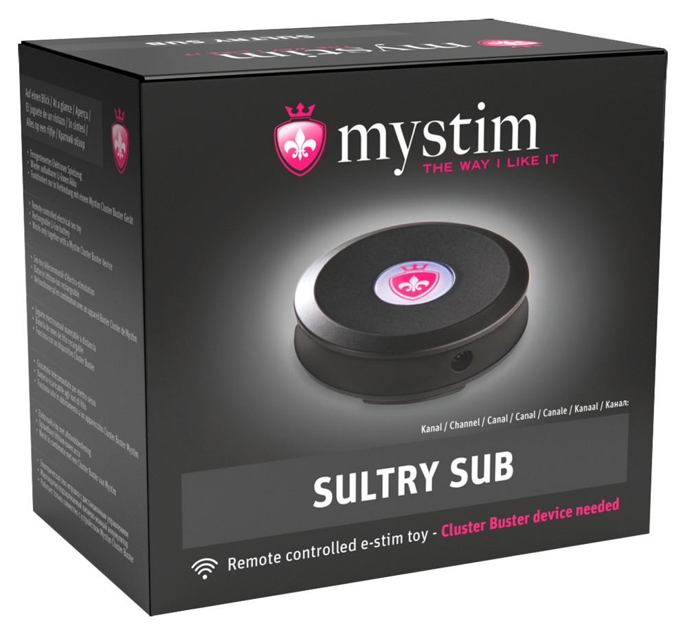 Sultry Sub Receptor Electrosex Reîncărcabil cu Telecomandă și Electrod