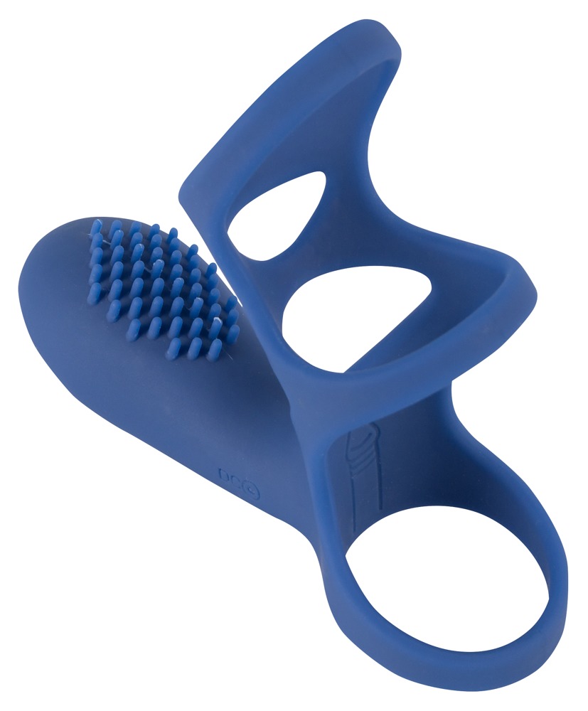 Sweet Smile Rechargeable Couple Penis Sleeve cu Vibrații și Stimulator Clitoridian - imagine 3
