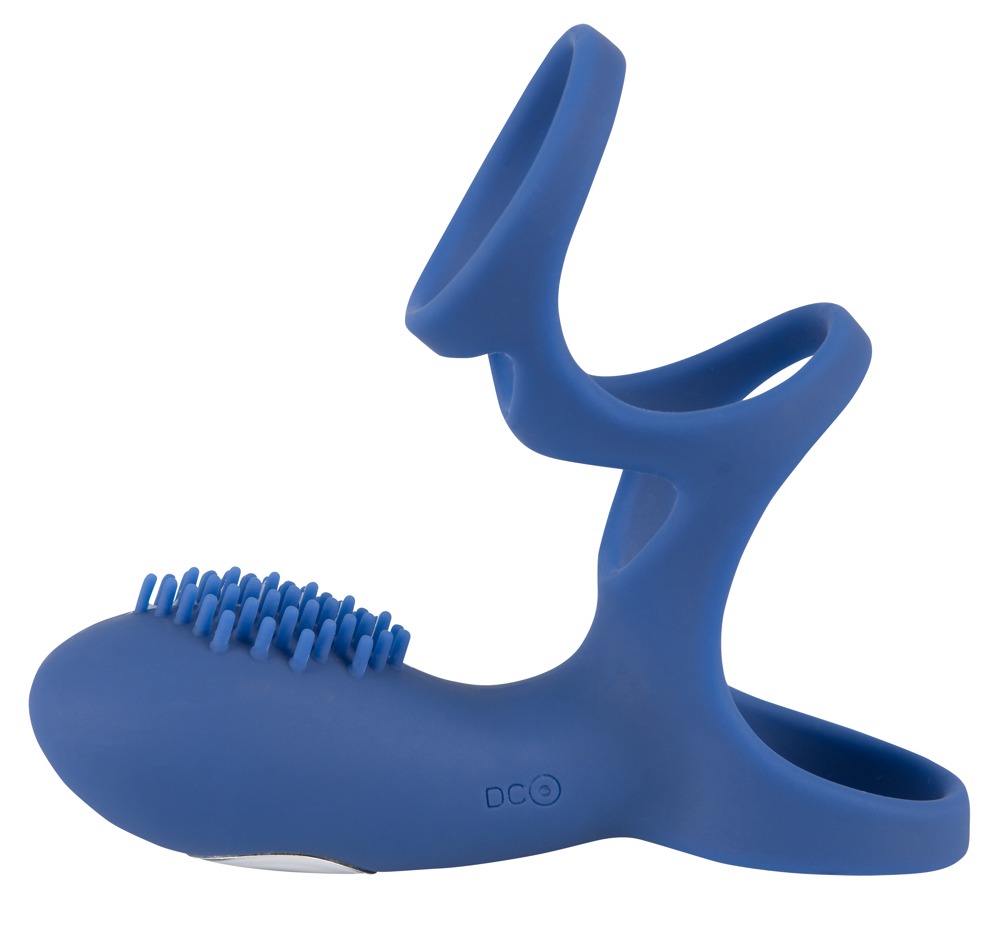 Sweet Smile Rechargeable Couple Penis Sleeve cu Vibrații și Stimulator Clitoridian - imagine 4