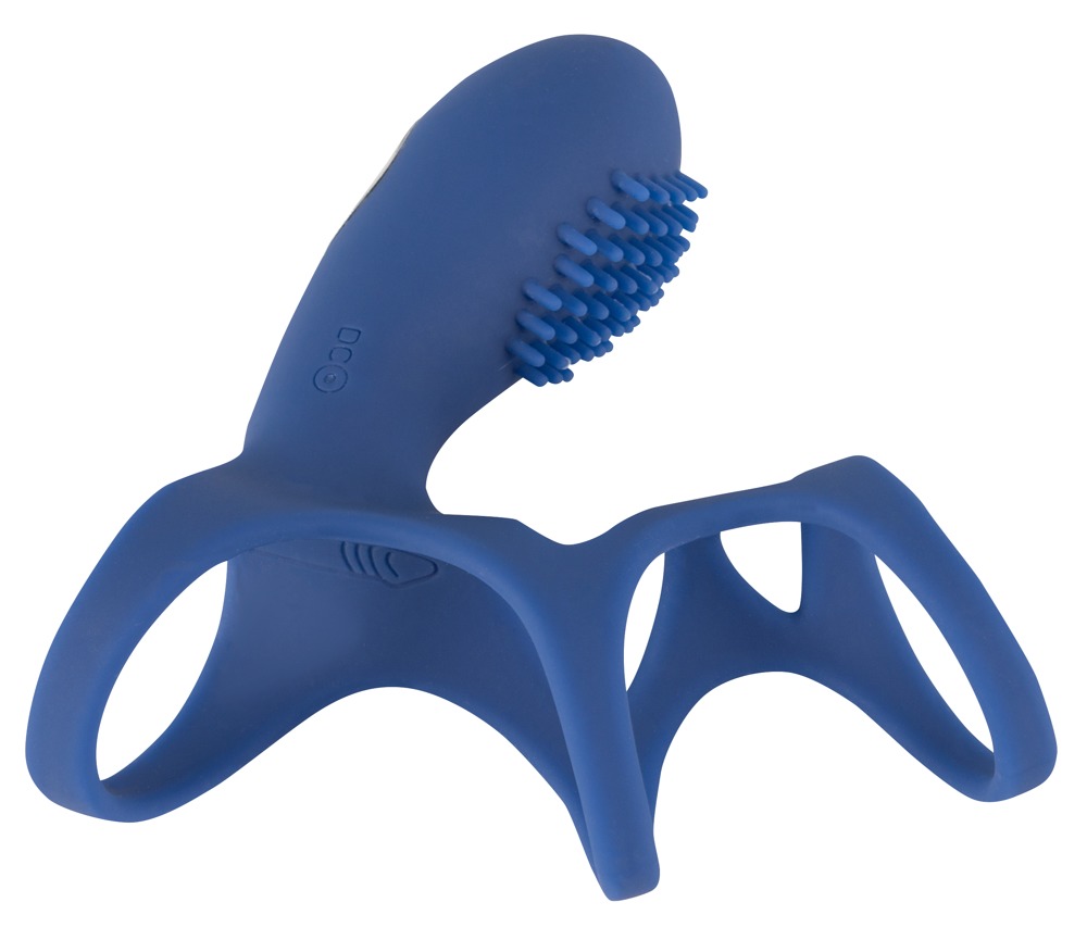 Sweet Smile Rechargeable Couple Penis Sleeve cu Vibrații și Stimulator Clitoridian - imagine 5