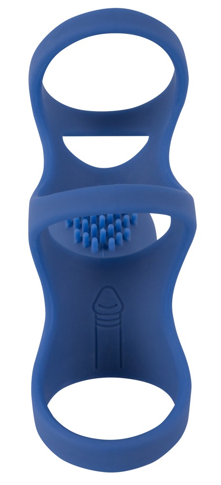 Sweet Smile Rechargeable Couple Penis Sleeve cu Vibrații și Stimulator Clitoridian - imagine 6