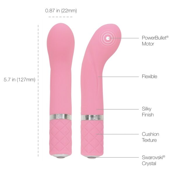 Vibrator pentru Punctul G Pillow Talk Racy cu Motor PowerBullet - imagine 6