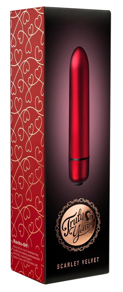 Scarlet Velvet Red Mini Vibrator cu 10 Moduri