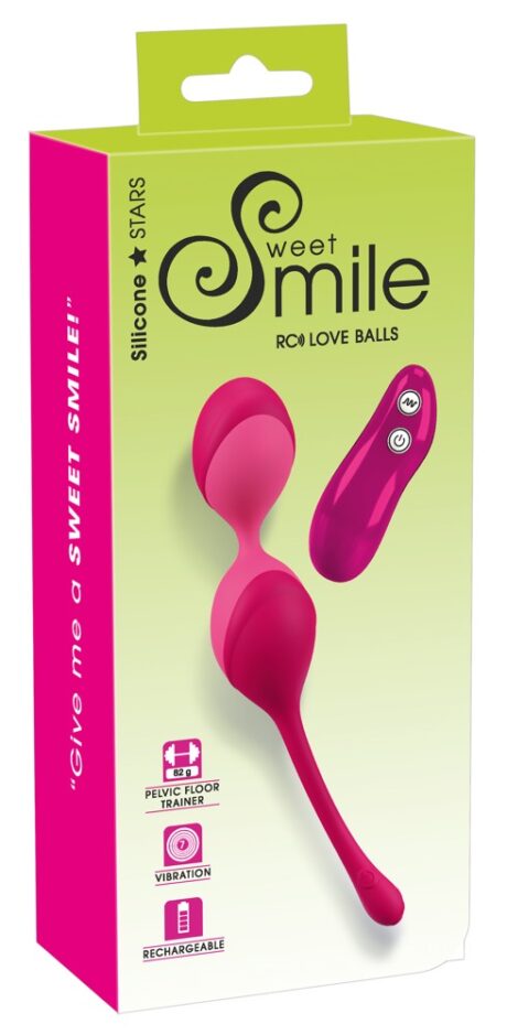 Bile Vaginale Vibrante Sweet Smile cu Telecomandă – 7 Moduri