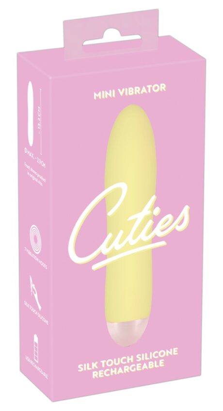 Mini Vibrator Cuties Galben – 7 Moduri de Vibrație