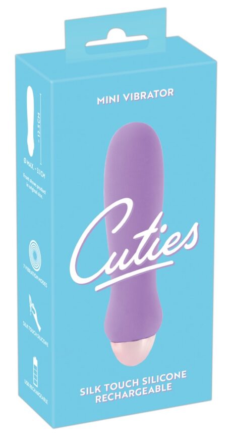 Cuties Mini Vibrator Mov cu 7 Moduri de Vibrație Reîncărcabil 12.5 cm