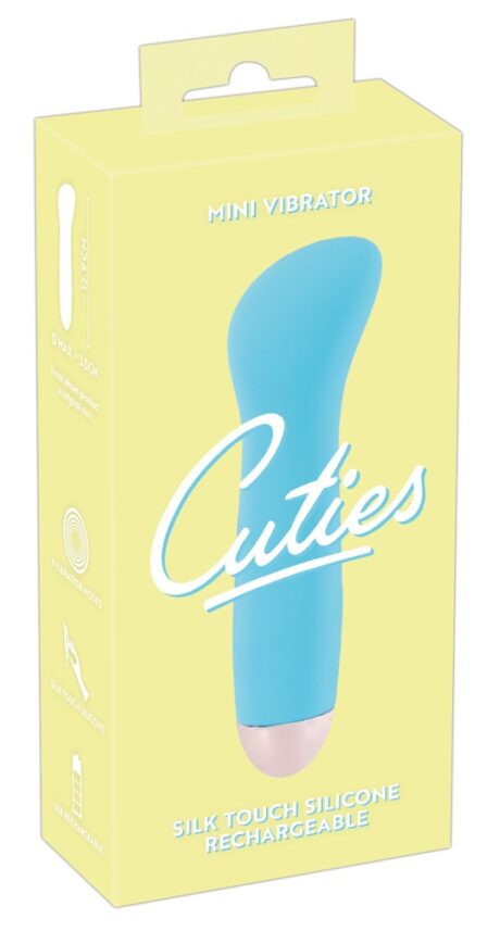 Mini Vibrator Cuties Albastru – 7 Moduri de Vibrație