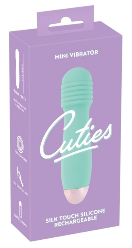 Mini Vibrator Cuties Verde – 7 Moduri de Vibrație