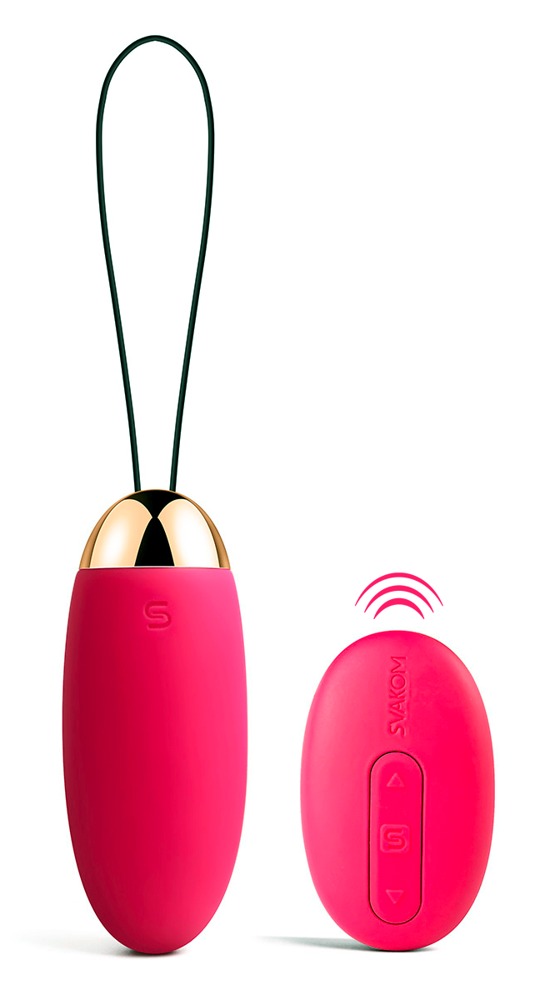 Elva Plum Roșu Vibrator Bullet cu Telecomandă și 10 Setări - imagine 2